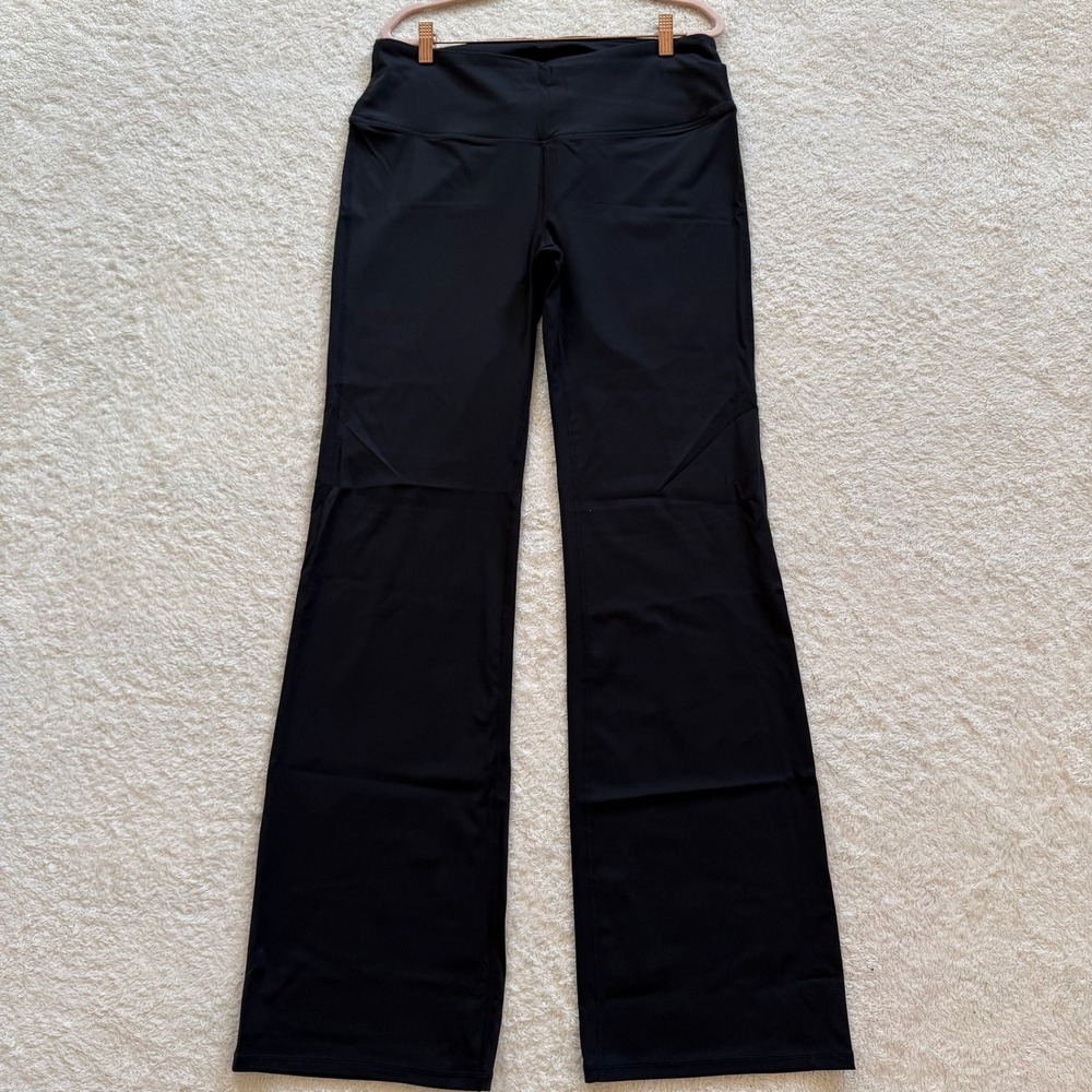 Bubblelime Bootcut Yoga Pants XXL Black High Waist Flare Leg 35" Inseam NWT